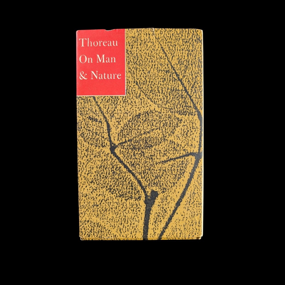 Vintage 1960 Thoreau On Man & Nature Peter Pauper Press Hardcover with Slipcase